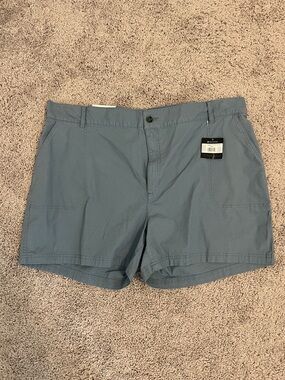 Eddie Bauer blue adventure ripstop hiking high waisted shorts NEW NWT